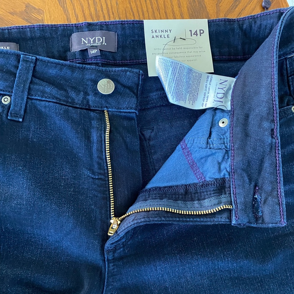 NYDJ Petite Womens Ami Skinny Ankle Jeans 14 P New - Picture 4 of 11